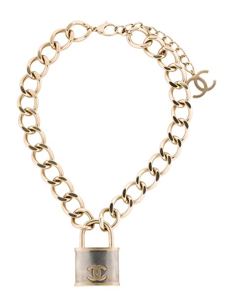 fake chanel padlock necklace|chanel jewelry signatures.